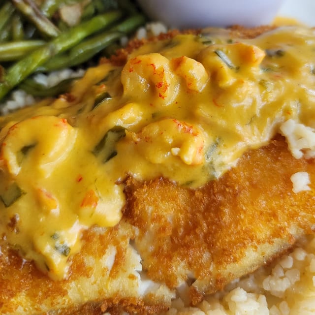 Fanciified Panko Crusted Fish.